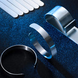 9Pcs Stainless Steel Bangle Bracelet Bar Kit for Stamping DIY Jewelry Making