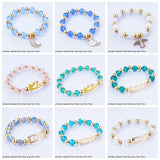 Colorful Bracelet for Women Girls Moon Heart Bead Stainless Steel Bracelets