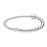 Classic Bead Diamond Bracelet S925 Logo for Girls' Holiday Birthday