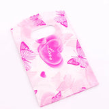 100Pcs 9X15cm Plastic Gift Bags Stars Heart Butterfly Jewelry Pouches