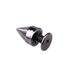 9mm 100Pcs Cone Screwback Studs Rivet Bullet Spike Punk Spots
