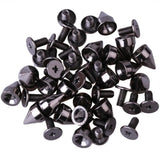 9mm 100Pcs Cone Screwback Studs Rivet Bullet Spike Punk Spots