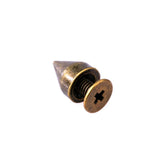 9mm 100Pcs Brown Cone Screwback Metal Studs Leathercraft Rivet