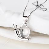925 Sterling-Silverr Plated Platinum Pendant Blank with Honeywax Beads