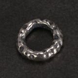 925 Sterling Silver Meteorite Crater Running Ring Pendant Beads