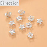 9mm Copper Plated 14k Silver Star Pendant for Diy Jewelry