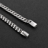 9mm Stainless Steel Cuban Chain Bracelet Polished