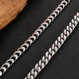 9mm Stainless Steel Cuban Chain Bracelet Polished