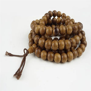 9mm Agilawood Aloeswood Bracelet 3 Laps Round Beads Stretch Wood Jewelry