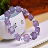 9mm Fluorite Bracelet Natural Colorful Healing Love Gift