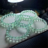 9mm Green Fluorite Quartz Bracelet Healing Gift