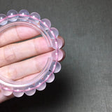 Pink Rose Quartz Bracelet Reiki Healing Gift Crystal Beads