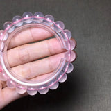 Pink Rose Quartz Bracelet Reiki Healing Gift Crystal Beads