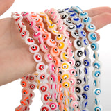 9mm Shell Beads Multicolor Evil Eye Spacer Pearl Beads for Jewelry Making