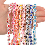 9mm Shell Beads Multicolor Evil Eye Spacer Pearl Beads for Jewelry Making