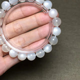Natural Light Moonstone Stone Bracelet Beauty Healing Love Gift