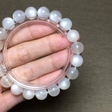 Natural Light Moonstone Stone Bracelet Beauty Healing Love Gift