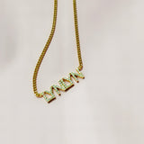 Personalized CZ Stone Crystal Name Necklace for Women Choker Chain