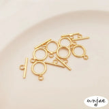 Gold-covered 9mm OT Buckle for Jewelry DIY