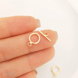 Gold-covered 9mm OT Buckle for Jewelry DIY