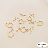 Gold-covered 9mm OT Buckle for Jewelry DIY