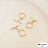 Gold-covered 9mm OT Buckle for Jewelry DIY