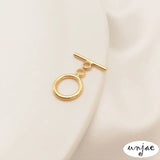 Gold-covered 9mm OT Buckle for Jewelry DIY