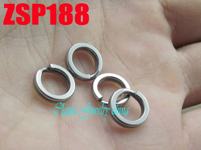100pcs 9mm Stainless Steel Key-Ring Key Chain DIY Accessories ZSP188