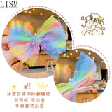 9pcs/3pcs Girls Hairpin Set Bow Hair Clip Headdress Fairy Little Girl Baby Princ