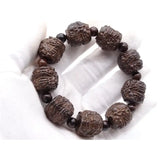 Blackwood Carved Pixiu Bracelet Eighteen Buddha Disciples Beads Bracelet