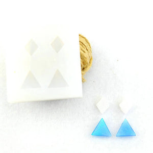 9pcs DIY Earrings Silicone Mold Dried Flower Resin Casting Mould