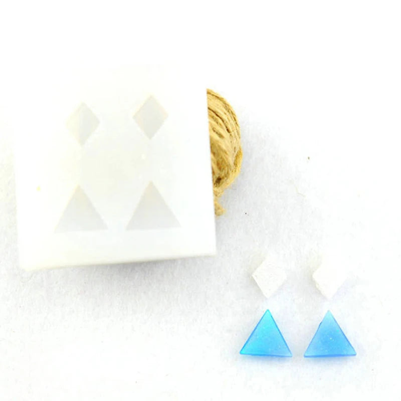 9pcs DIY Earrings Silicone Mold Dried Flower Resin Casting Mould