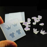 9pcs DIY Earrings Silicone Mold Dried Flower Resin Casting Mould