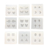 9pcs Earrings Resin Mold Necklace Silicone Mold DIY Jewelry Making Tools