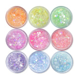 9pcs Holographic Chunky Glitter Ice Sequins DIY Jewelry Making Supplies