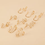 9pcs Stainless Steel Nose Ring