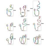 9pcs Stainless Steel Nose Ring