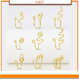 9pcs Stainless Steel Nose Ring