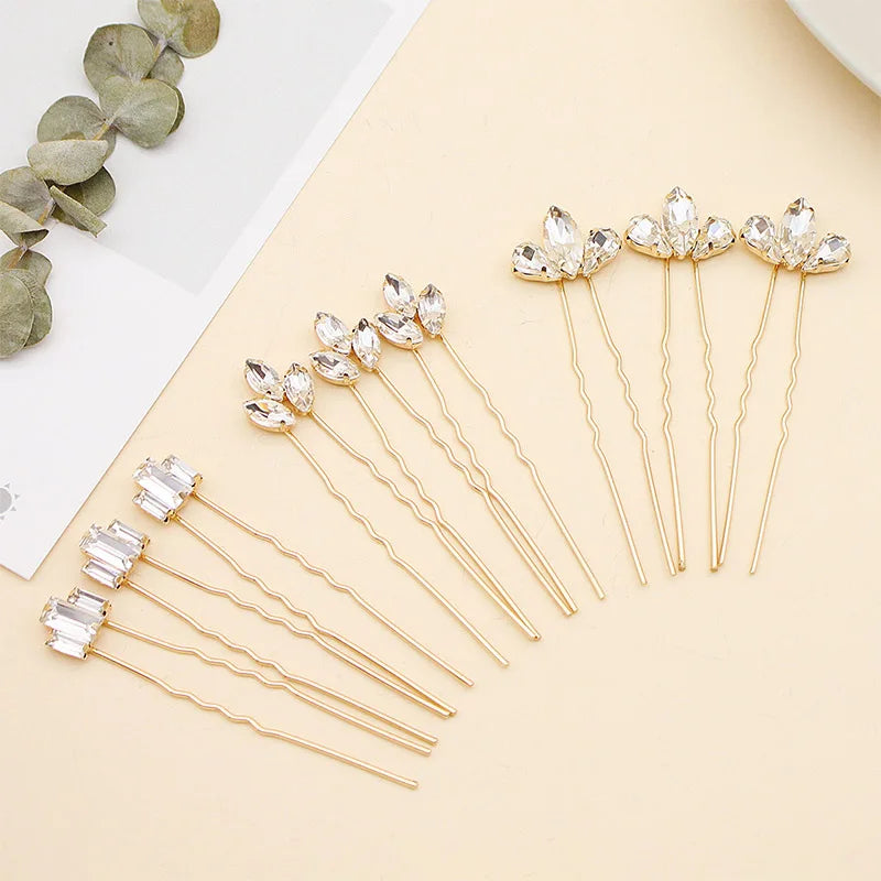 Austrian Crystal Hairpins Wedding Hair Ornaments Bridal Hair Accessories