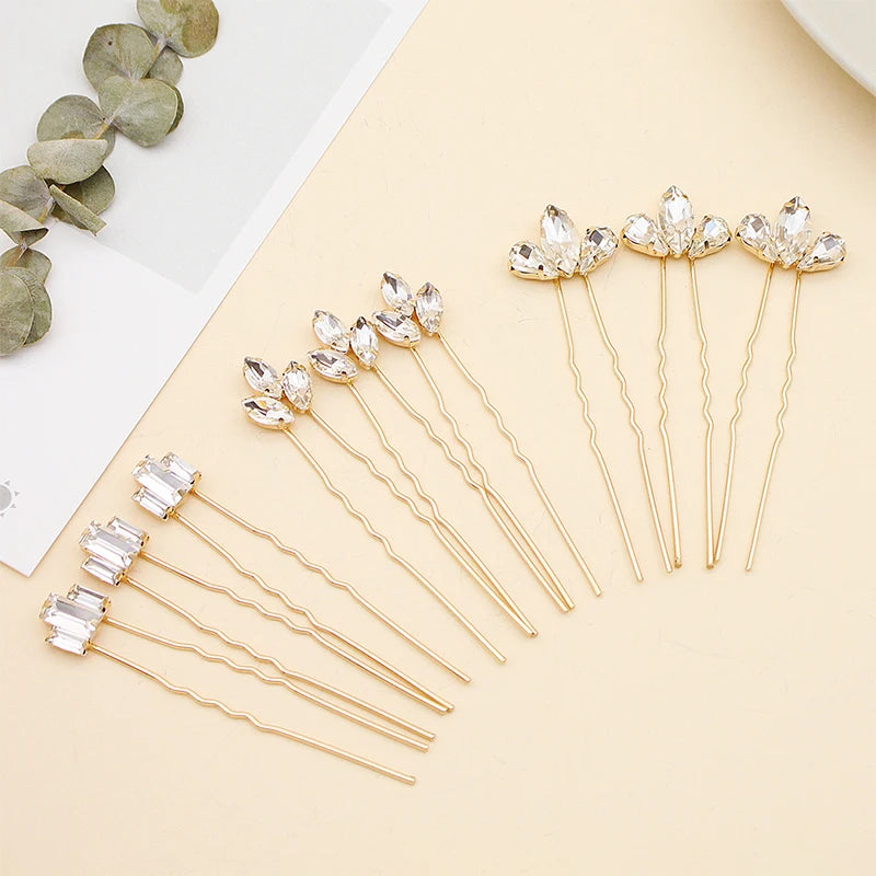 Austrian Crystal Hairpins Wedding Hair Ornaments Bridal Hair Accessories
