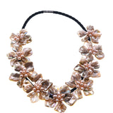 Shell Flower Freshwater Pearl Necklace - 18 Inch
