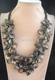 Shell Flower Freshwater Pearl Necklace - 18 Inch
