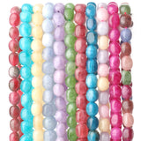 Irregular Oval Beads Mixed Gemstones for Jewelry Making