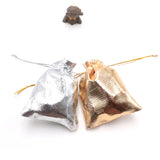 100pcs Silver Jewelry Bag Pouches For Jewelry Display 2Colors Gift Bags