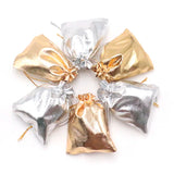 100pcs Silver Jewelry Bag Pouches For Jewelry Display 2Colors Gift Bags