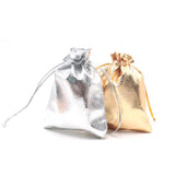 100pcs Silver Jewelry Bag Pouches For Jewelry Display 2Colors Gift Bags