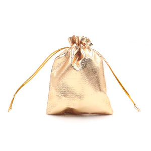 100pcs Silver Jewelry Bag Pouches For Jewelry Display 2Colors Gift Bags