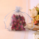 9x12cm Grey Wedding Organza Gift Bags 100pcs/lot