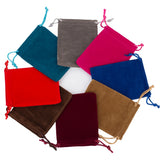 Velvet Pouches Jewelry Bags With Drawstring 50pcs/lot
