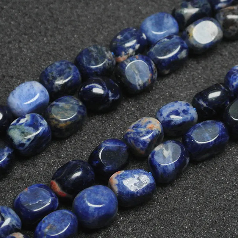 Rectangle Sodalite Beads for Jewelry Making 15'' DIY Beads